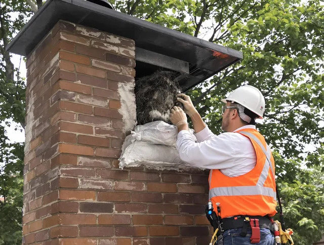 Humane removal of debris and animals by North Port Chimney Sweep in North Port, FL