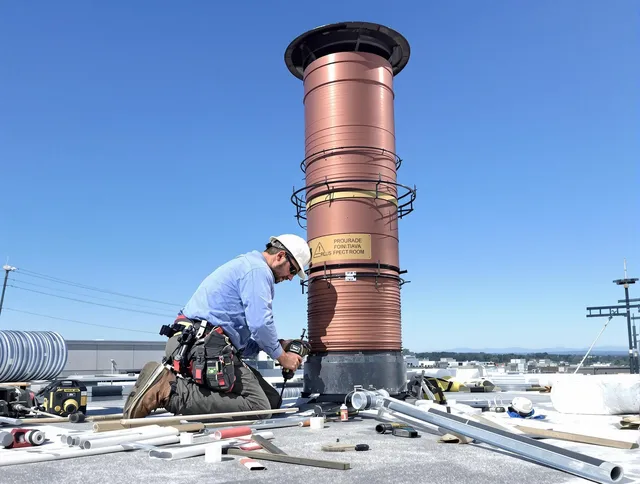 Installed chimney liner by North Port Chimney Sweep in North Port, FL