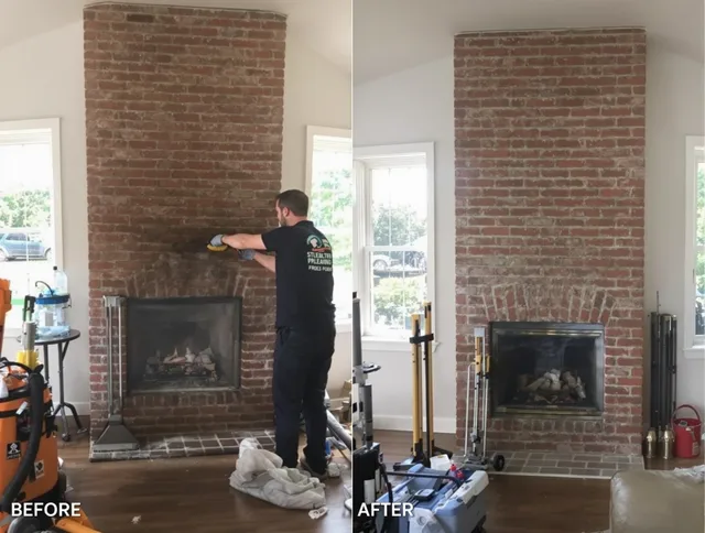 Finished chimney sweeping service by North Port Chimney Sweep in North Port, FL