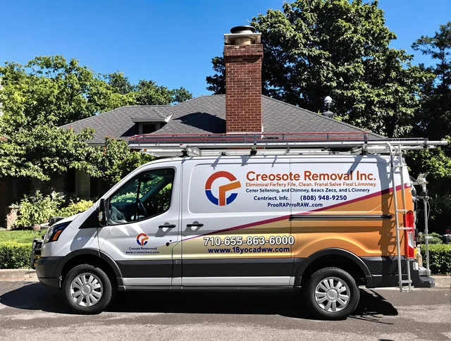 North Port Chimney Sweep technician removing creosote safely in North Port, FL