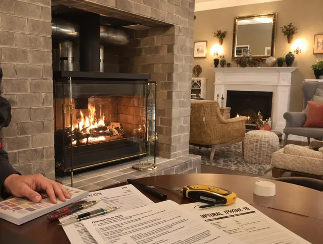 North Port Chimney Sweep verifying fireplace safety measures in North Port, FL