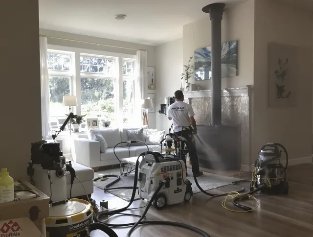 Soot removal service by North Port Chimney Sweep for a fireplace in North Port, FL